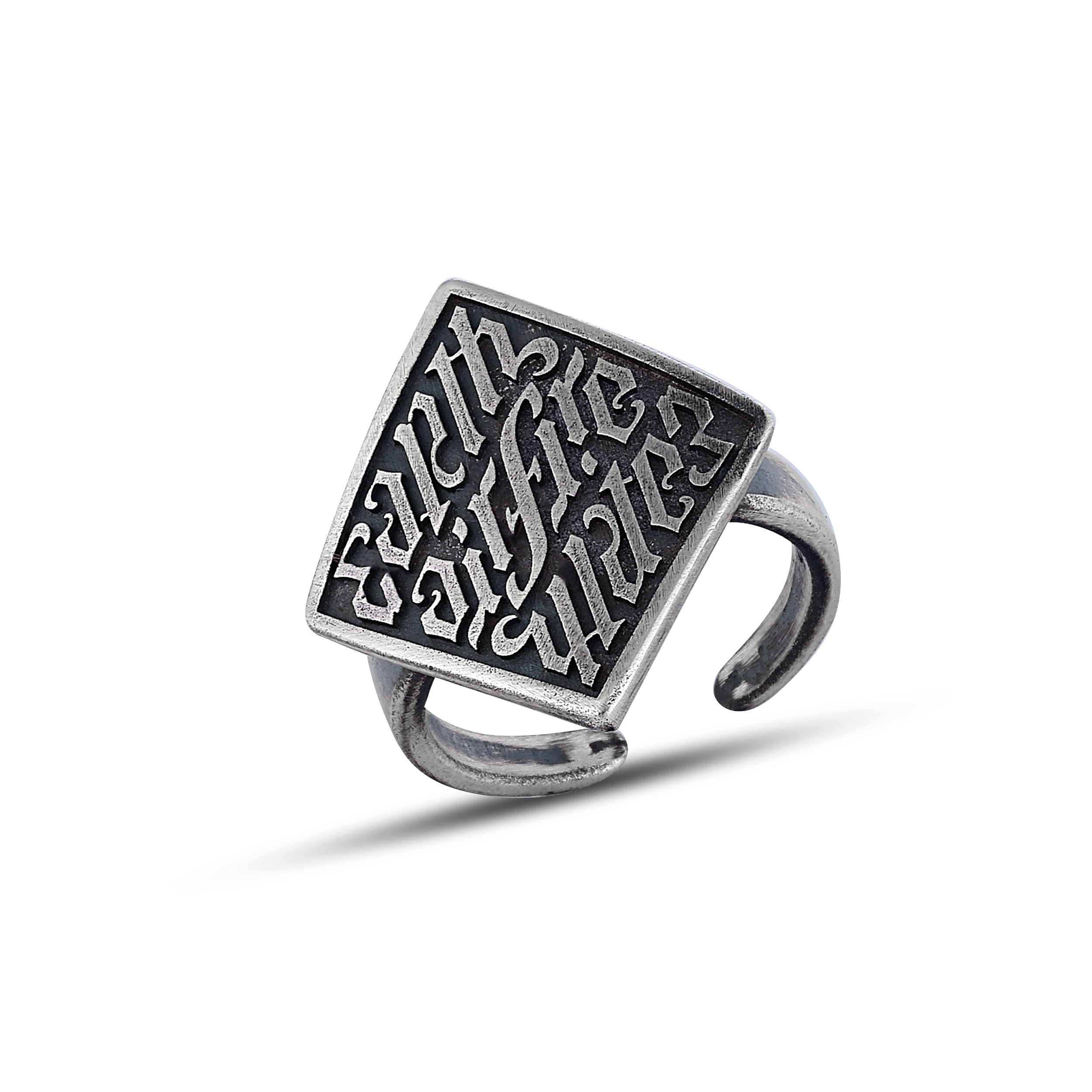 Earth Air Water Fire Rng Ring in Sterling Silver