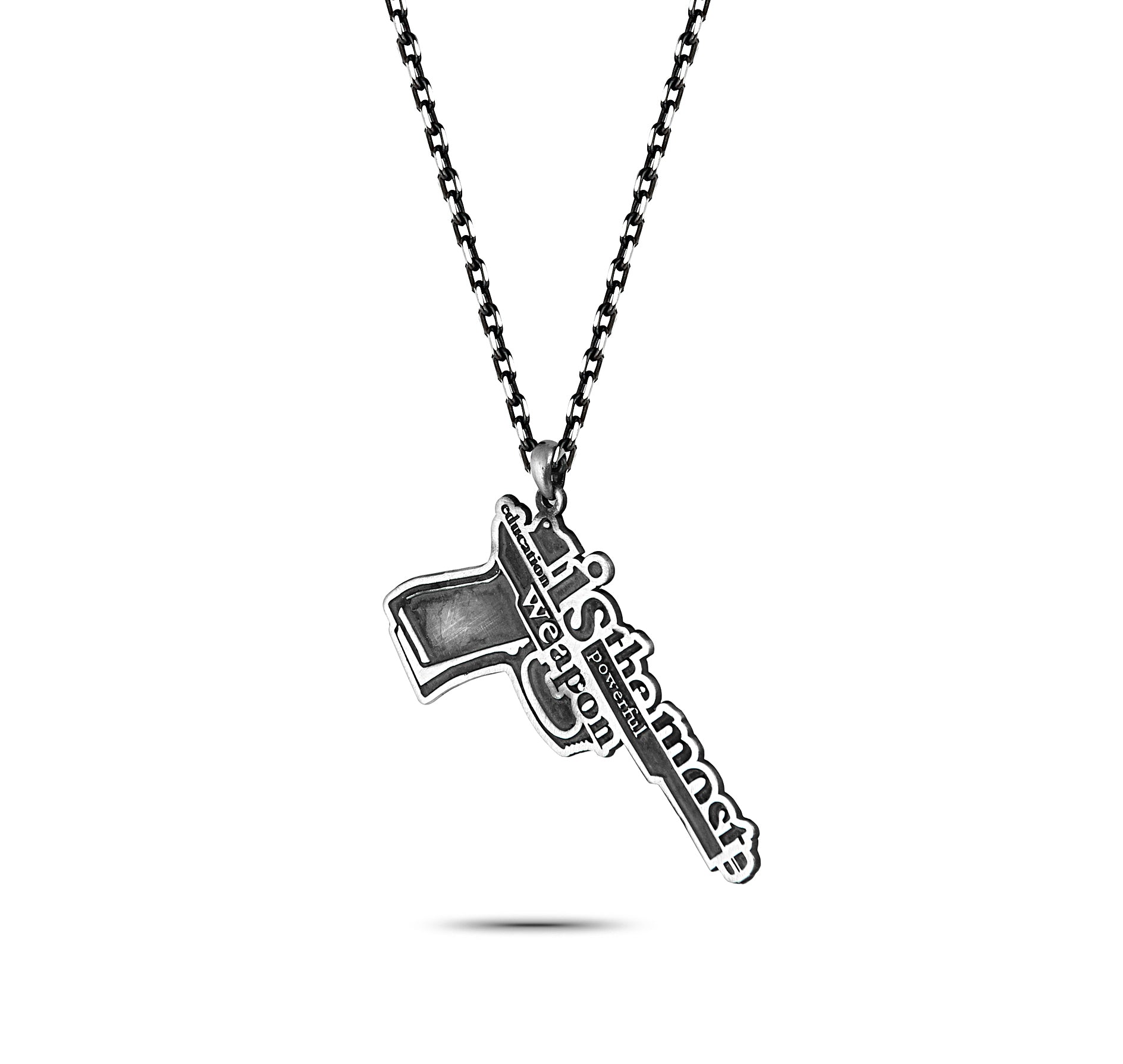 Education Power Necklace in Sterling Silver
