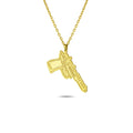 Education Power Gold-Plated Necklace in Sterling Silver