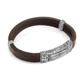 Engraved Box Top Lock Bracelet in Sterling Silver