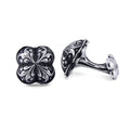 Engraved Sultan Cufflinks in Sterling Silver