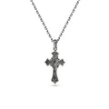 Fancy Cross Necklace in Sterling Silver