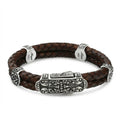 Fancy Side Lock 4g Bracelet in Sterling Silver