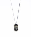 Fck Off Tag Necklace in Sterling Silver