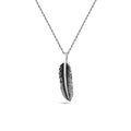 Feather Necklace in Sterling Silver