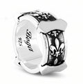 Fleur de Lis Arch Sh Rolling Ring in Sterling Silver