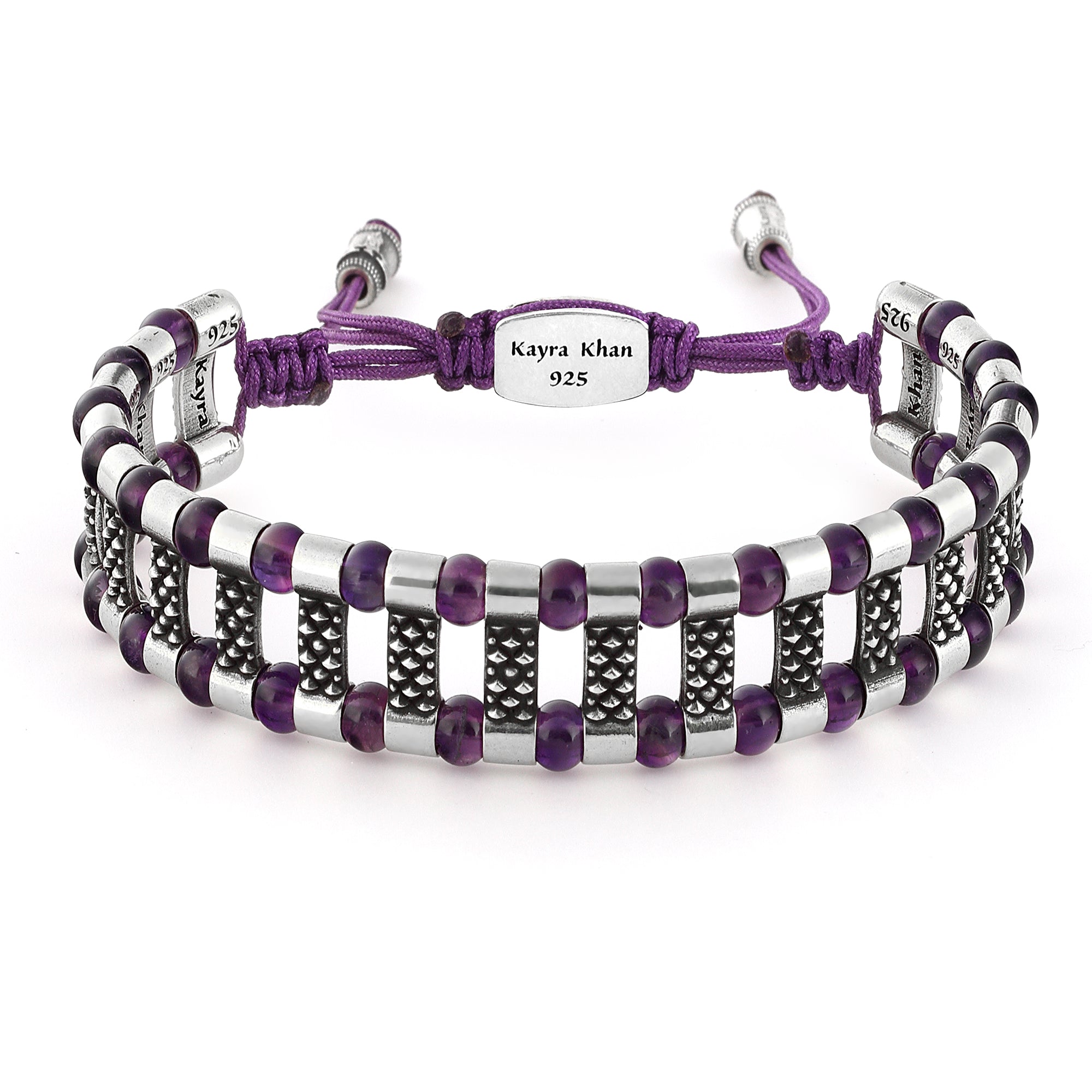 Frode Bridge Gem Stone Bracelet in Sterling Silver