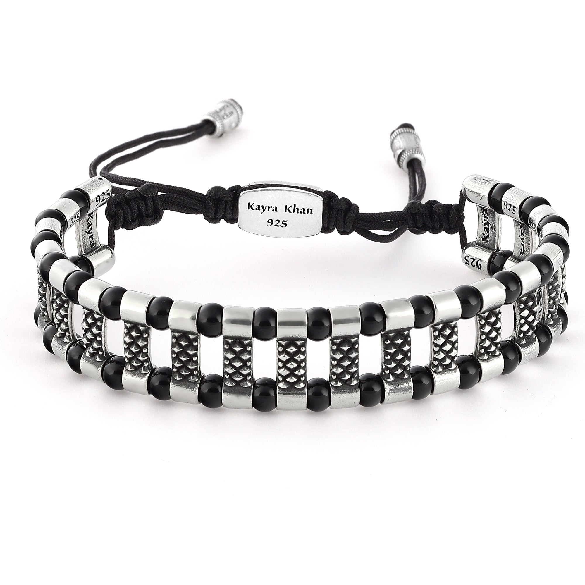 Frode Bridge Gem Stone Bracelet in Sterling Silver