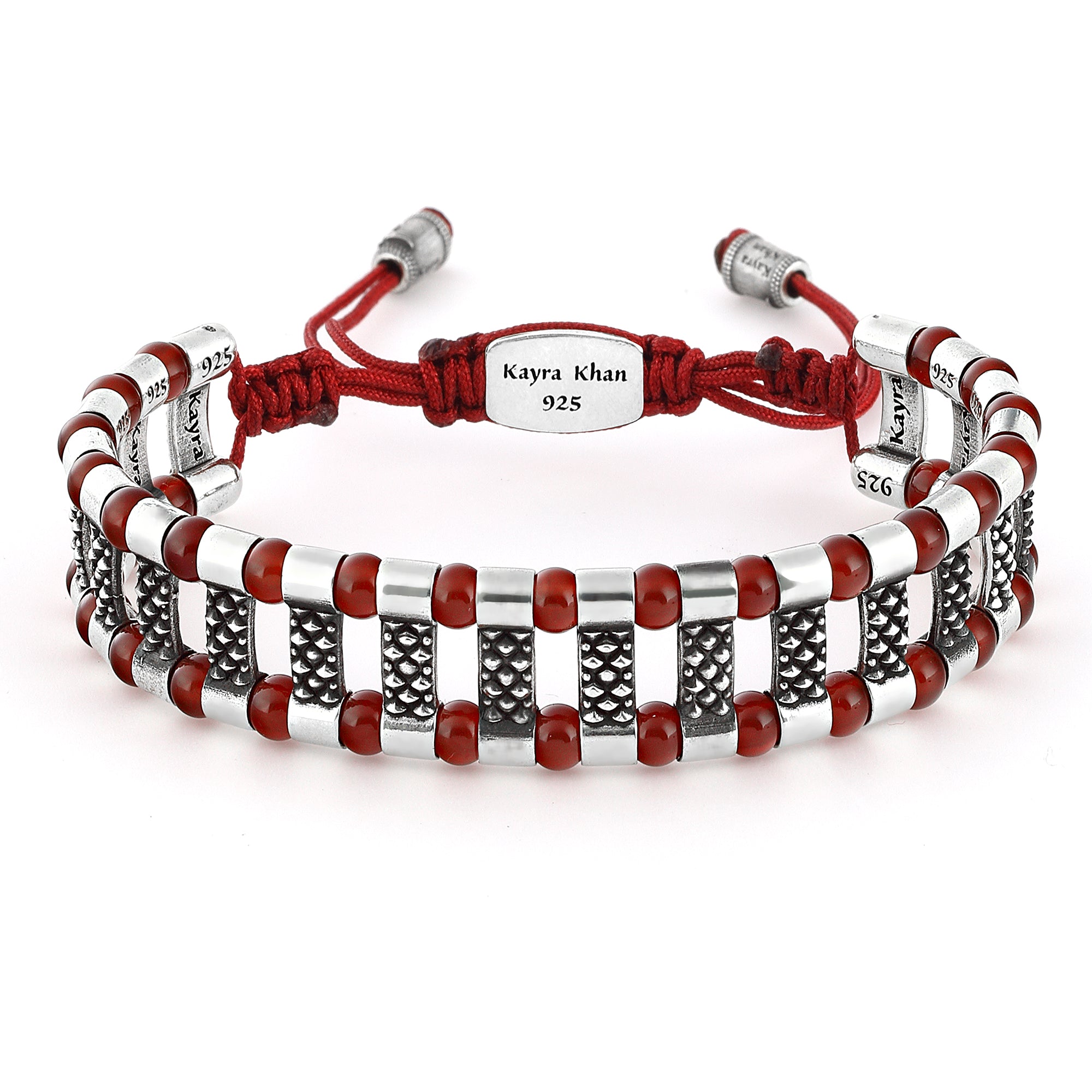 Frode Bridge Gem Stone Bracelet in Sterling Silver