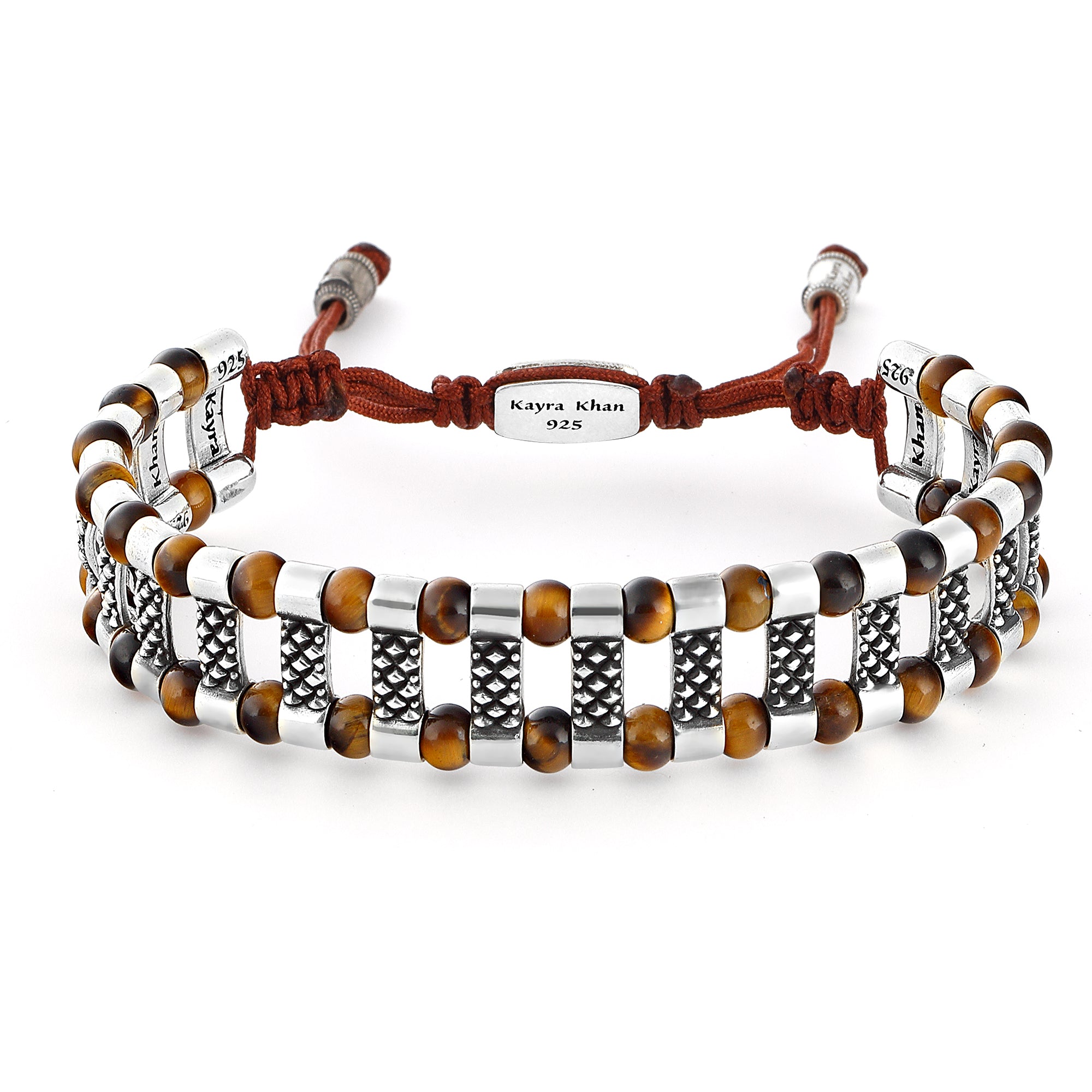 Frode Bridge Gem Stone Bracelet in Sterling Silver