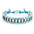Frode Bridge Gem Stone Bracelet in Sterling Silver