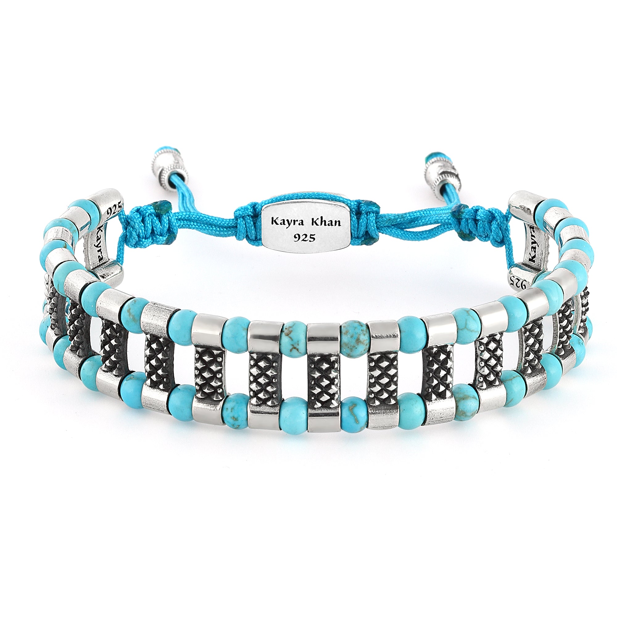 Frode Bridge Gem Stone Bracelet in Sterling Silver