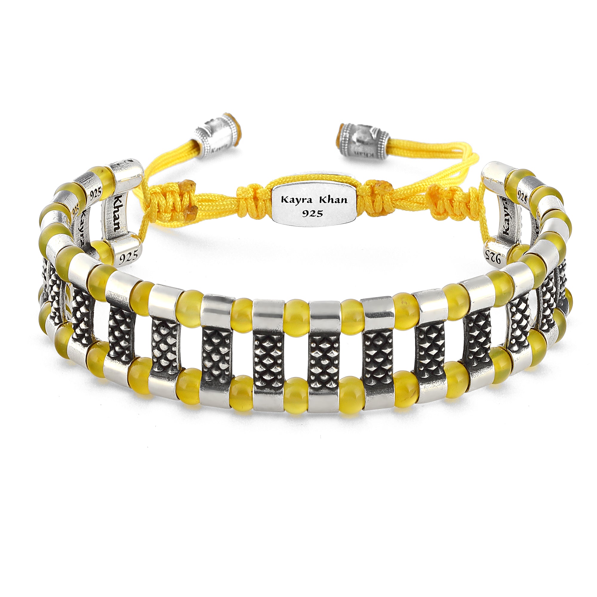 Frode Bridge Gem Stone Bracelet in Sterling Silver