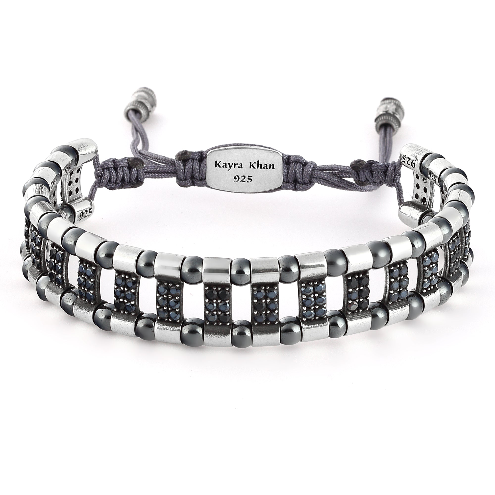 Frode Bridge Zircon Gem Stone Bracelet in Sterling Silver