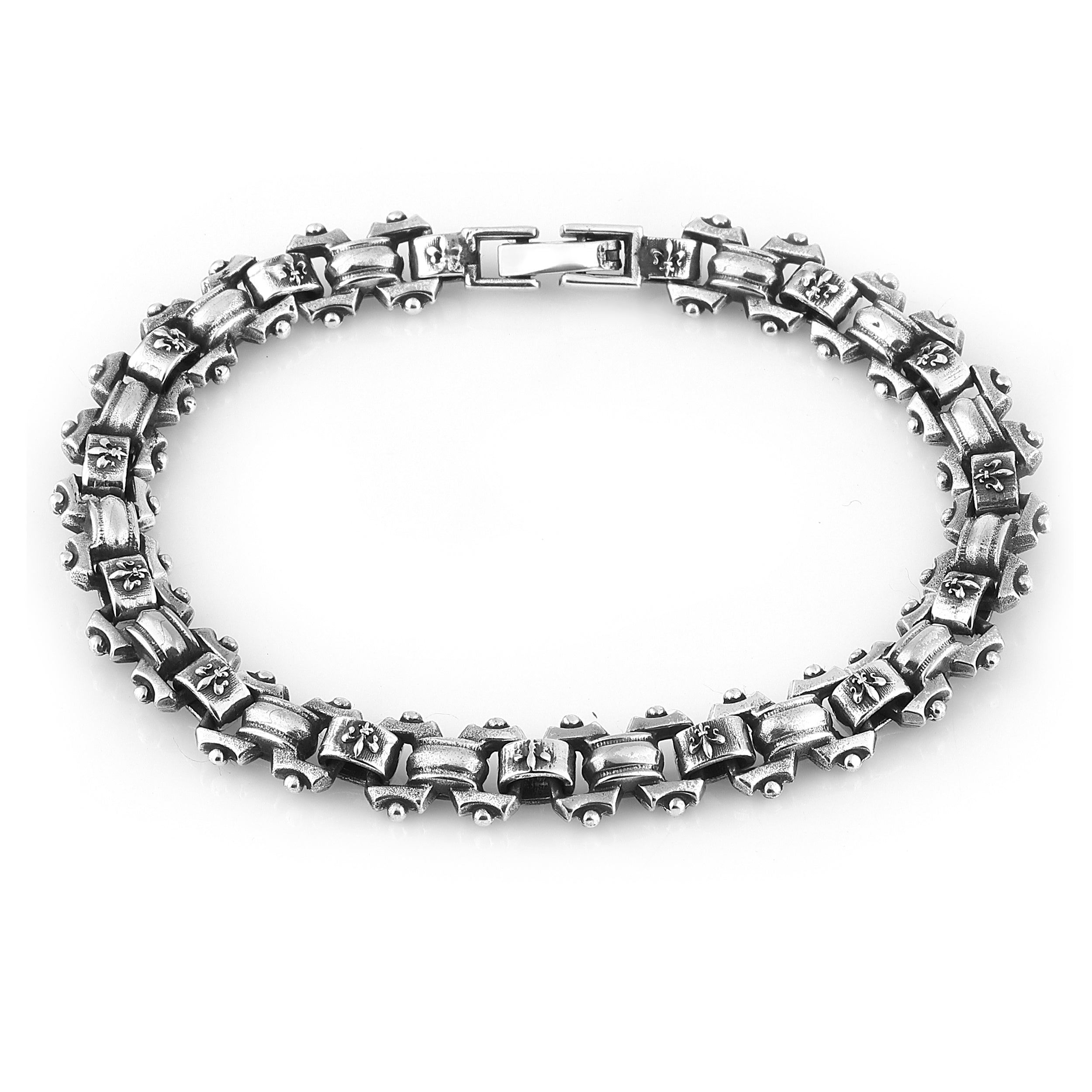 Fry Antique Chain Fdl Bracelet in Sterling Silver