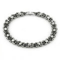 Fry Antique Chain Zircon Bracelet in Sterling Silver