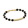 Fstn G.stone Black Diamond Hook Lock in 14K Gold