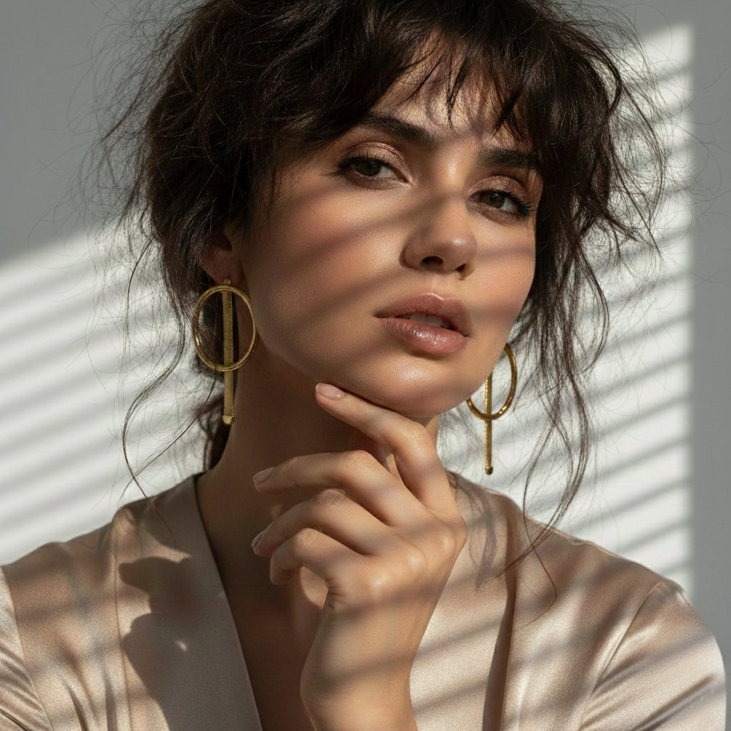 Geo Earring in Sterling Silver