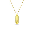 Good Luck Lg Gold-Plated Necklace in Sterling Silver