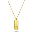 Good Luck LG Gold-Plated Necklace, Sterling Silver