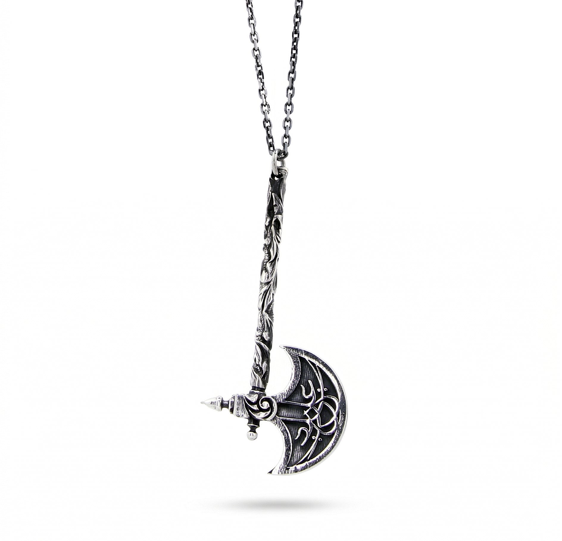 Hatchet Ottoman Necklace in Sterling Silver