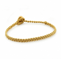 Herringbone Macrame Cord Bracelet, Sterling Silver