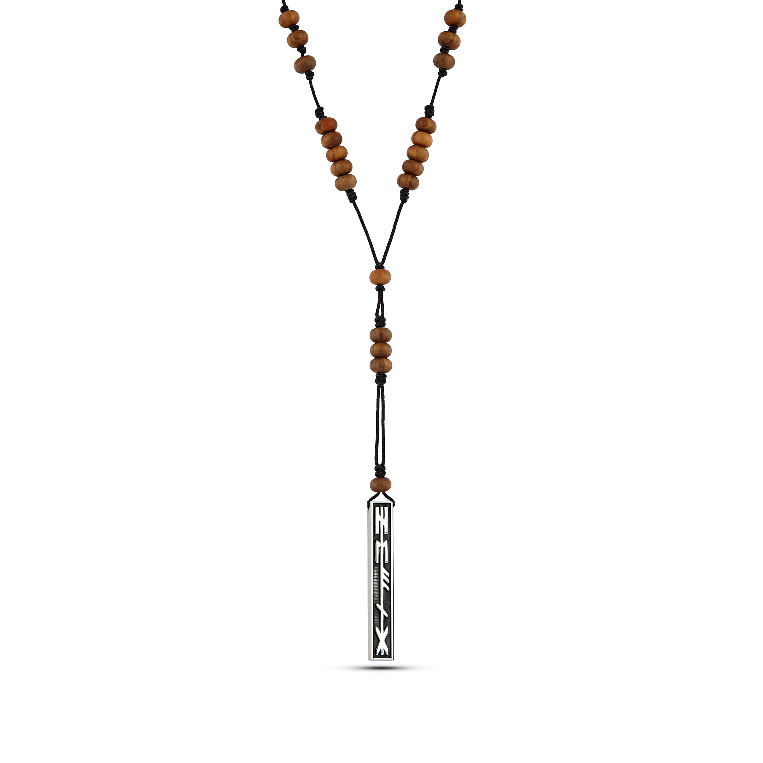 Healing Wood Necklace in Sterling Silver