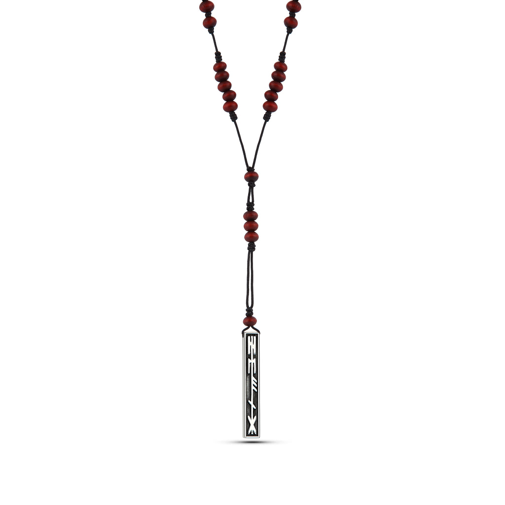 Healing Wood Necklace in Sterling Silver