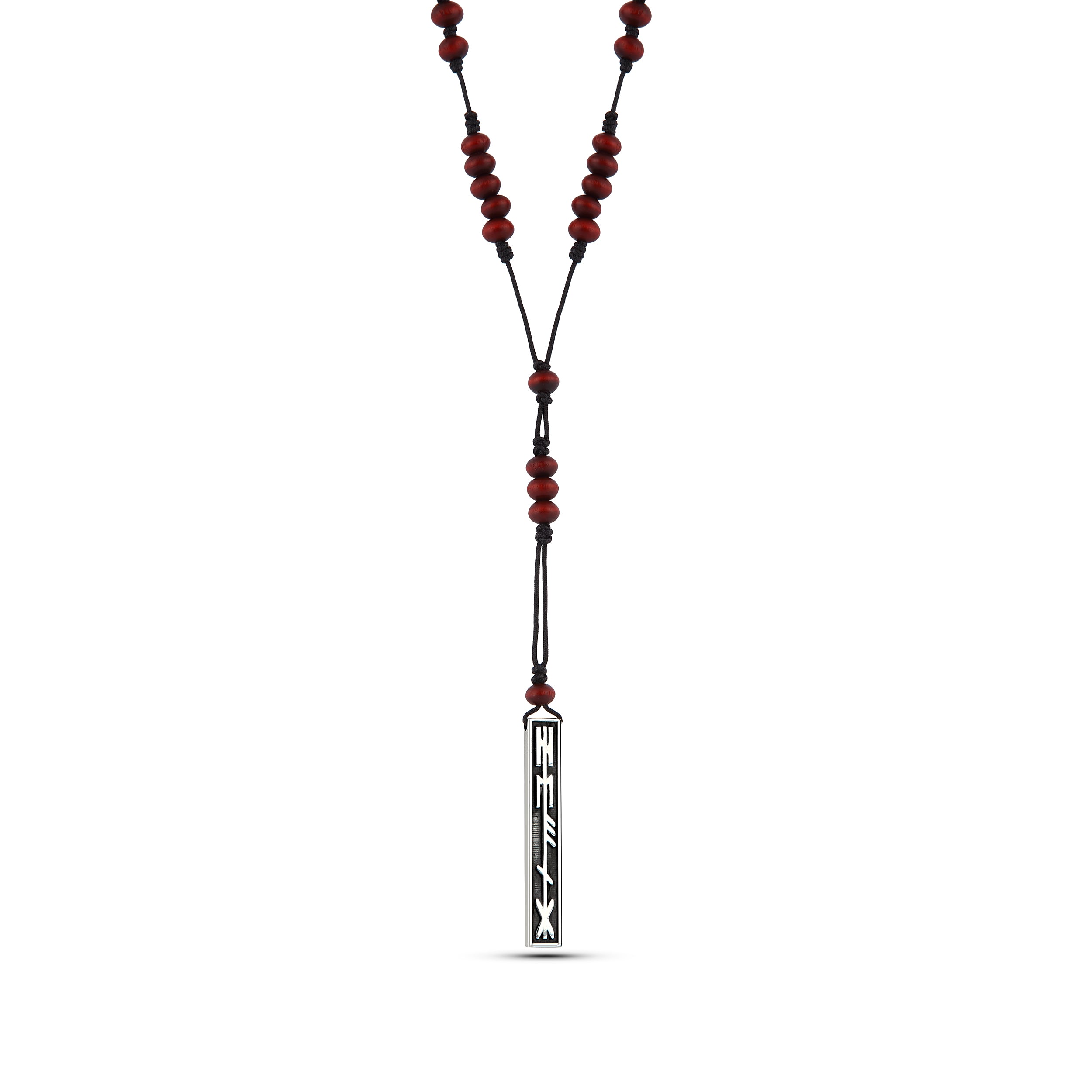 Healing Wood Necklace in Sterling Silver