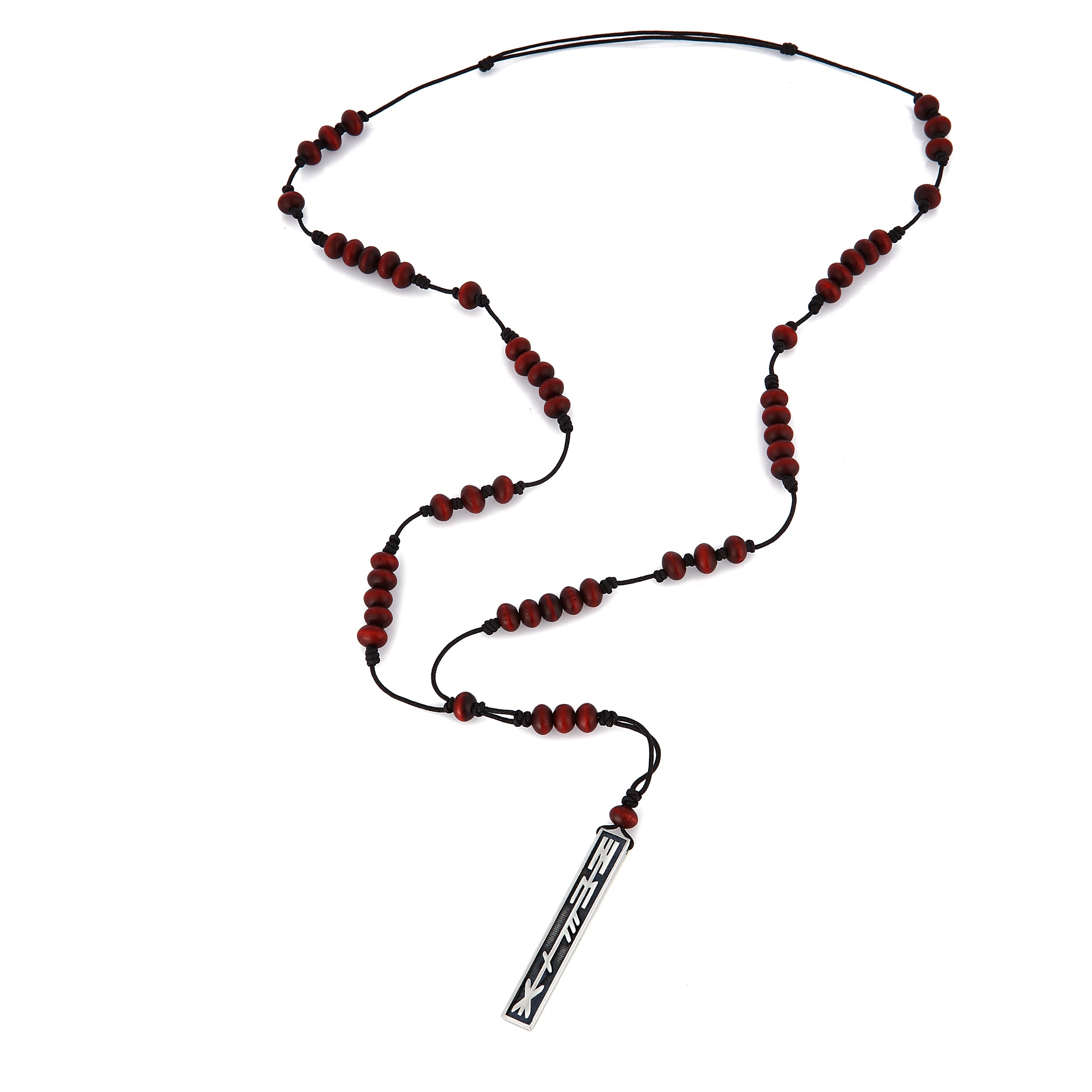Healing Wood Necklace in Sterling Silver