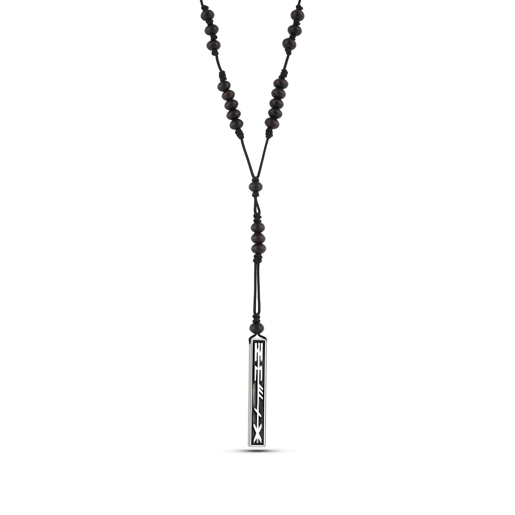 Healing Wood Necklace in Sterling Silver