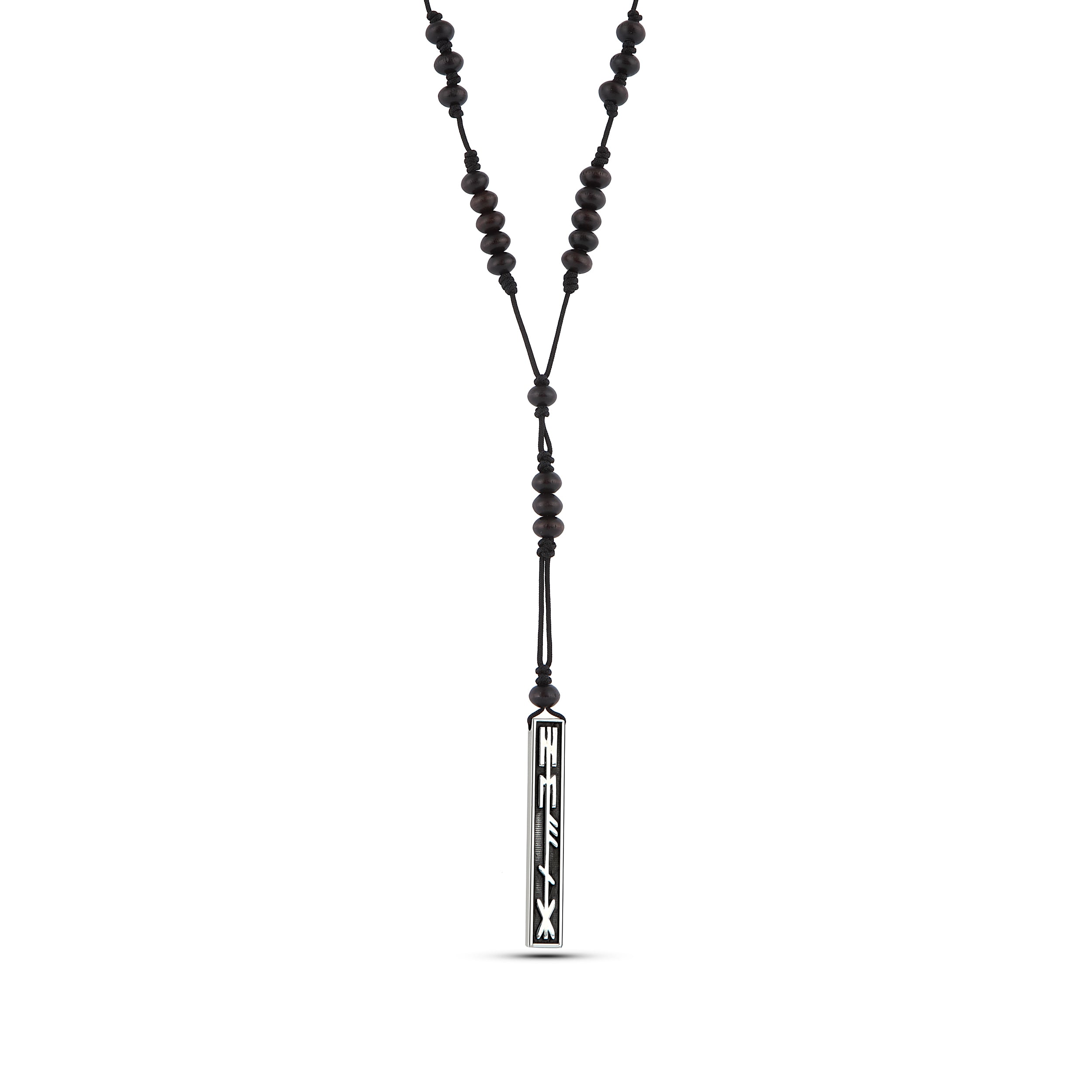 Healing Wood Necklace in Sterling Silver