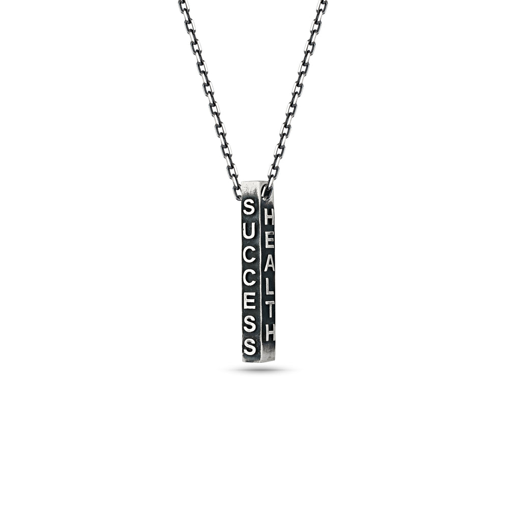 Health Success Necklace in Sterling Silver