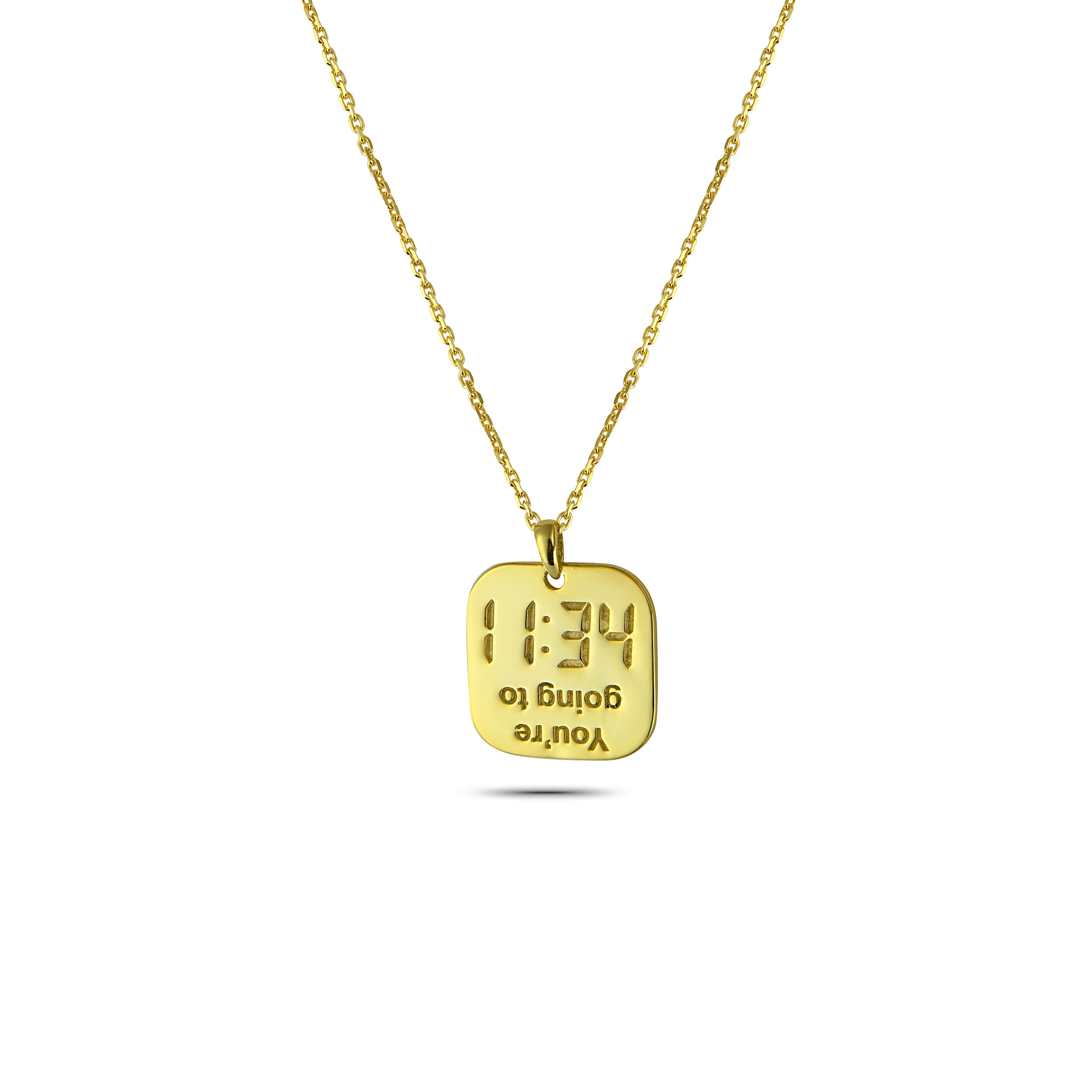 Hell Gold-Plated Necklace in Sterling Silver