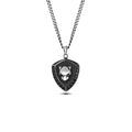 Heraldic Panther Sh Zircon 80gm Necklace in Sterling Silver