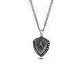 Heraldic Star Sh 80gm Necklace in Sterling Silver