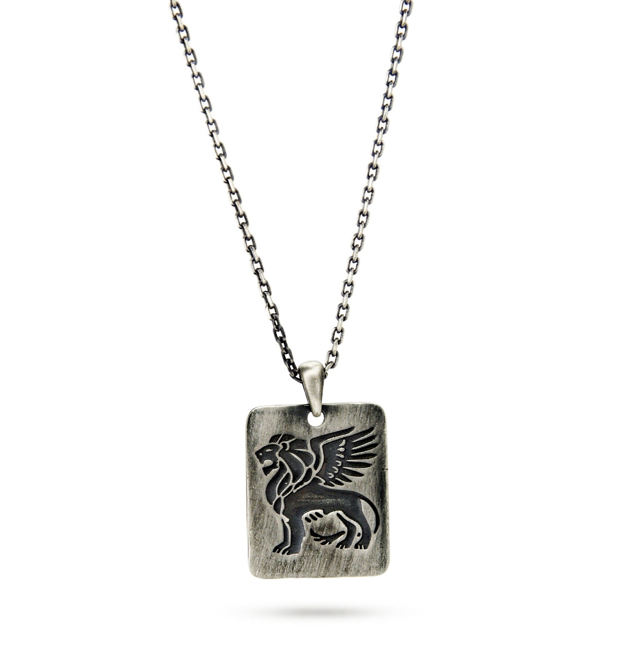 Heroic Lion Necklace in Sterling Silver