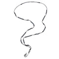 Hook Gemstone Hematite Necklace in Sterling Silver