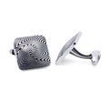 Aqua Square. Cufflinks in Sterling Silver