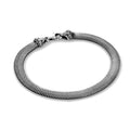 Italian Flat Snake Bracelet in Sterling Silver