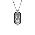 Jaguar Zircon Necklace in Sterling Silver