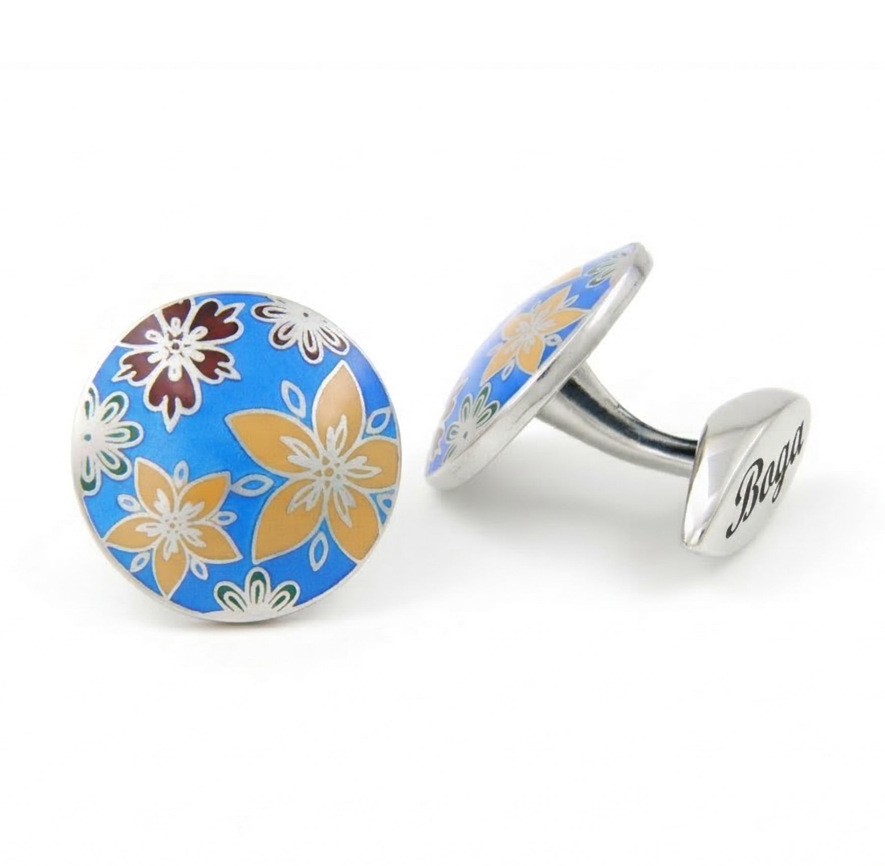 Jasmin Cufflinks in Sterling Silver