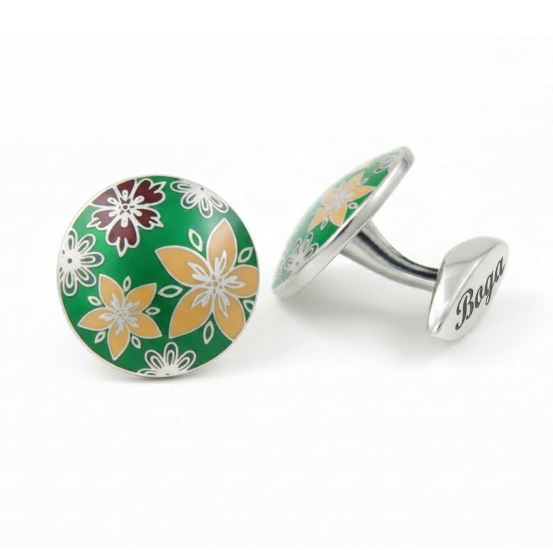Jasmin Cufflinks in Sterling Silver