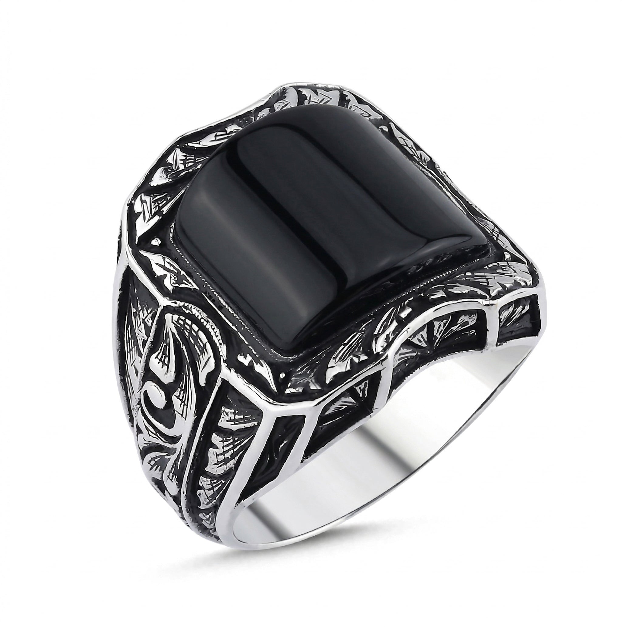 King Gem Stone Ring in Sterling Silver