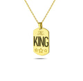 King Zircon Gold-Plated Necklace in Sterling Silver