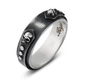 Knight Stud 3D Skull Ring in Sterling Silver