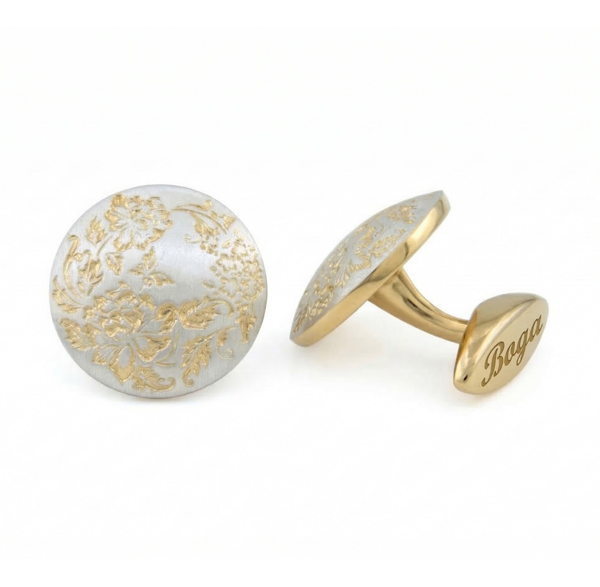 Lia Ngtve Gold-Plated Cufflinks in Sterling Silver