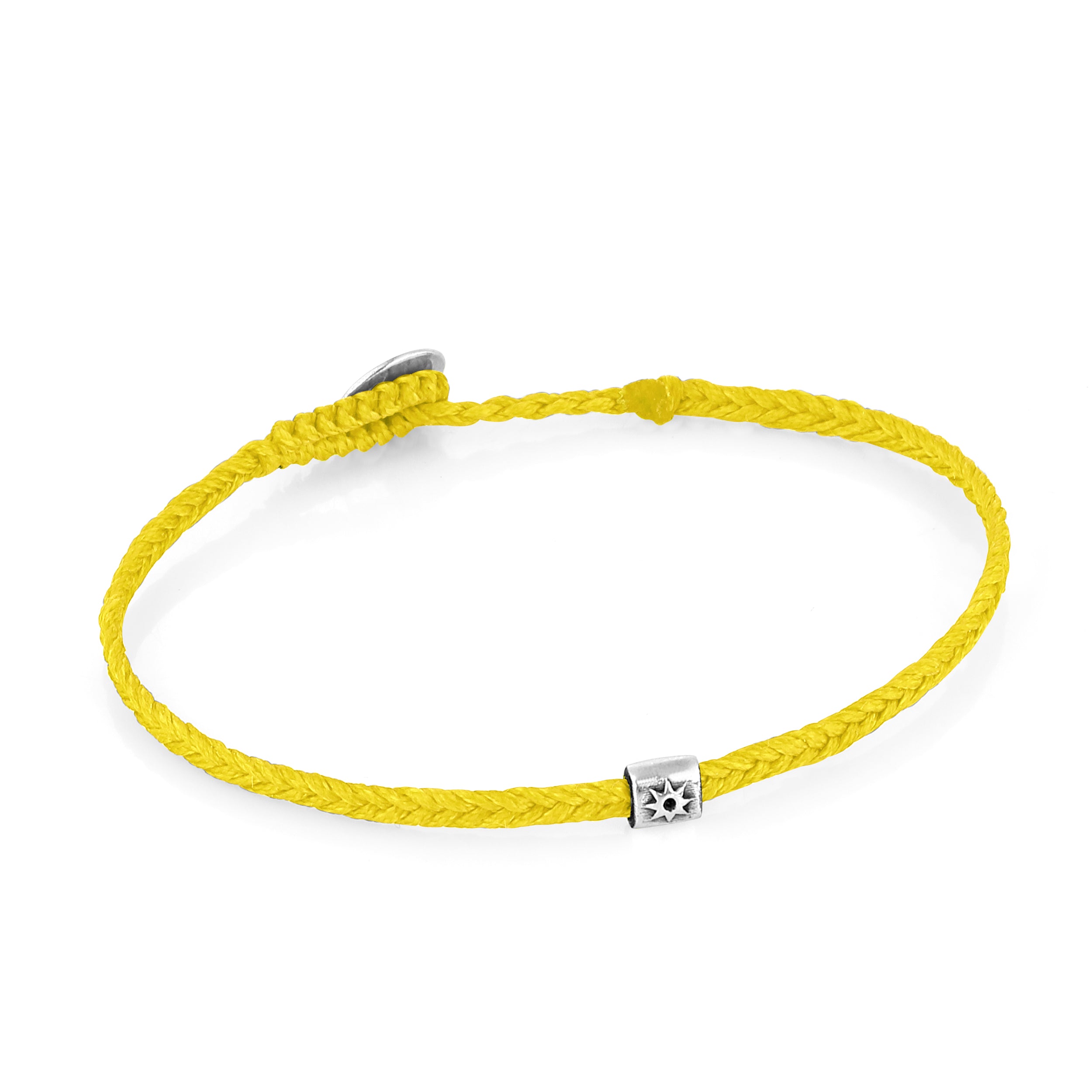 Life Herringbone Braided Wax Bracelet in Sterling Silver
