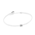 Life Herringbone Braided Wax Bracelet in Sterling Silver