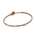 Life Herringbone Braided Wax Bracelet in Sterling Silver